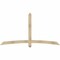 Ekena Millwork Bellingham Rough Sawn Timber Gable Bracket, Douglas Fir, 84"W x 45"H x 4"D x 4"F, 13/12 Pitch GBW084X45X0404BEL00RDF - alternate 1